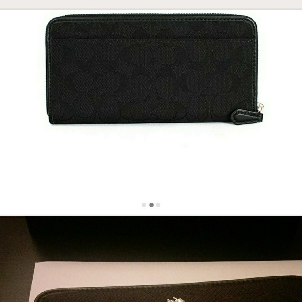 Coach Back PVC Accordion Wallet - Picture 2 of 5